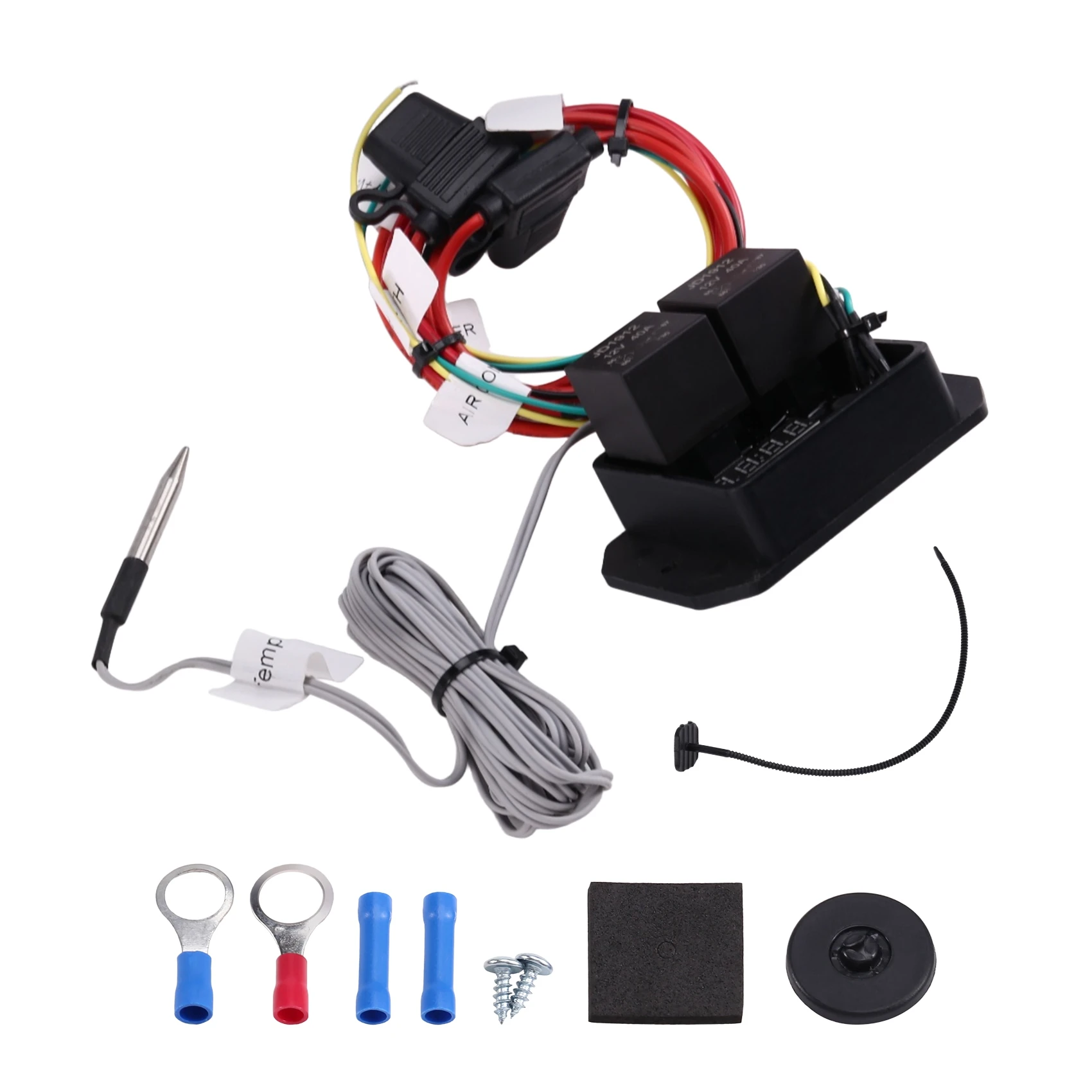 DC-0444 12V Digital Adjustable Thermostat Temperature Control Radiator Fan Controller