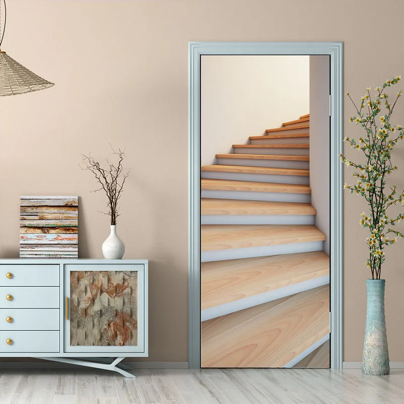 Environmentally Friendly 3D Door Stickers, Self-Adhesive, Cross-Border Wholesale, Source Manufacturer, Thousands of High-Definit