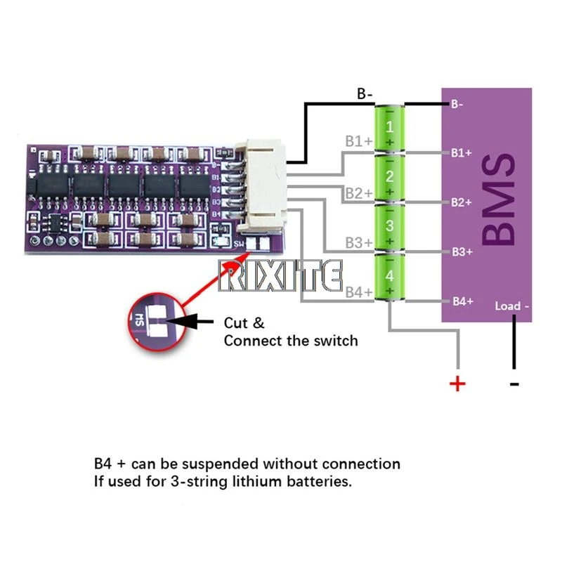 3S 4S 5S BMS 1.5A Li-ion Lifepo4 Lithium Battery Active Equalizer Balancer Board Active Balance Module Energy Transfer