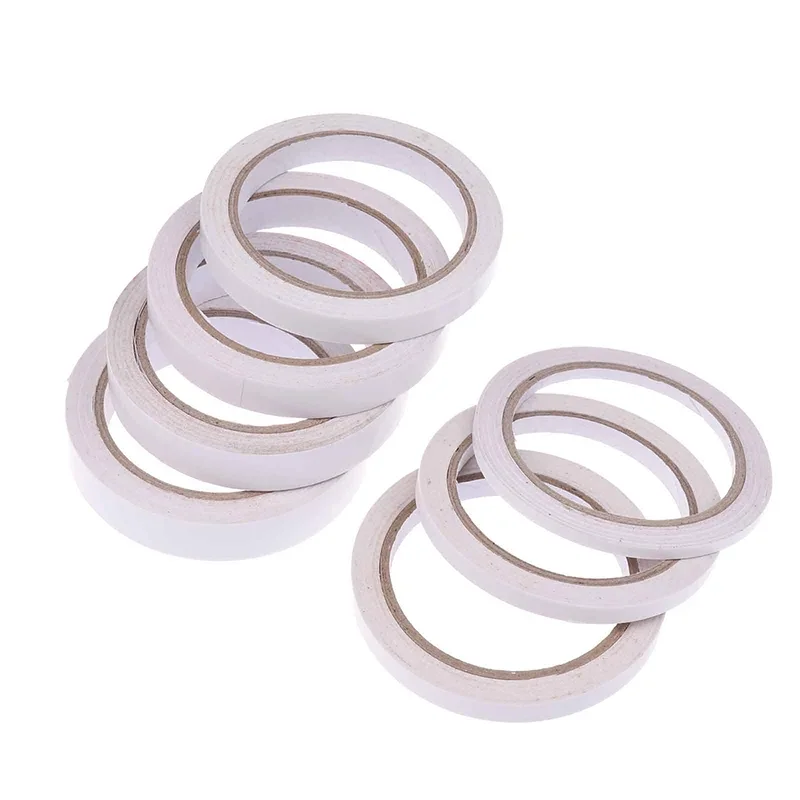 2Rolls 17M Double Sided Tape Strong Double Faced Powerful Hand Tearing Adhesive Tape For Mounting Fixing Pad Sticky Paper