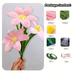 White Lily  Pink Lily Yellow Lily Gold Lily Bloom Tulip Bouquet Making, DIY Craft Projects And Decorations For Mother's Day Gift