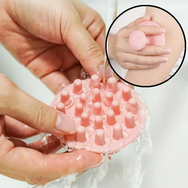 1pc Silicone Shampoo Scalp Hair Massager Shampoos Massage Comb Bath Massage Brush Scalp Hairs Shower Brushes Combs Care Tool