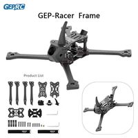 GEPRC GEP-Racer RACER FPV Frame Kit X Structure Design 5Inch 208MM Wheelbase compatible HDZero HD VTX For Racing Drone RC Tools