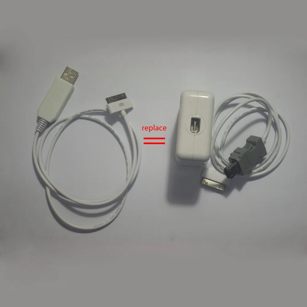 Para iPod 3a 4a foto 12V 0,67A 1394 adaptador USB cabo de carregamento substituir para carregador de parede + kit de cabo de 6 pinos