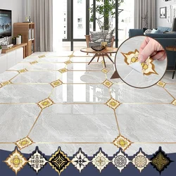 18pcs Ceramic tile stickers diagonal floor tiles waterproof wear-resistant living room floor decorative wall adhesive sticker