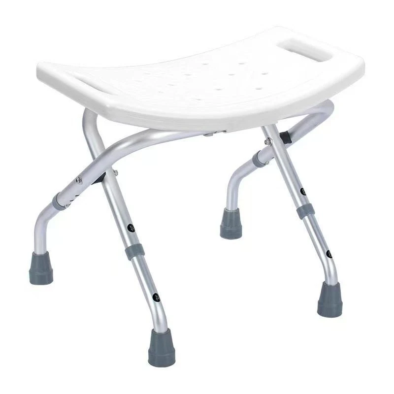 Elderly Folding Bath Chair Pregnant Women Shower Bench Bathroom Adjusting Waterproof Non-slip Aluminum Alloy Bath Stool
