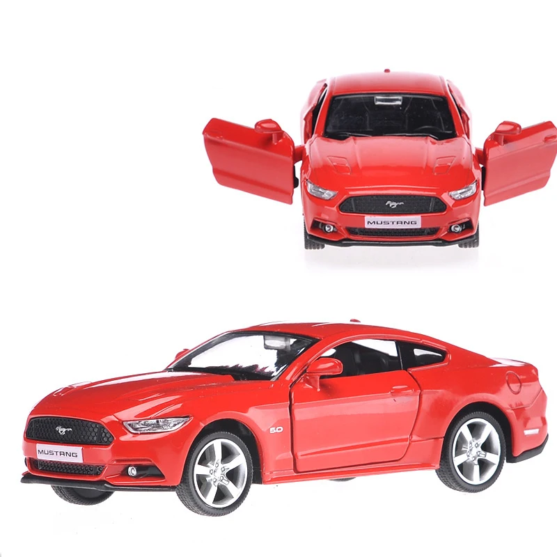 1:36 Ford Mustang GT Scale Alloy Car Model Diecast Pull Back Sports Car Metal Gifts Toys Children Birthday Present F40