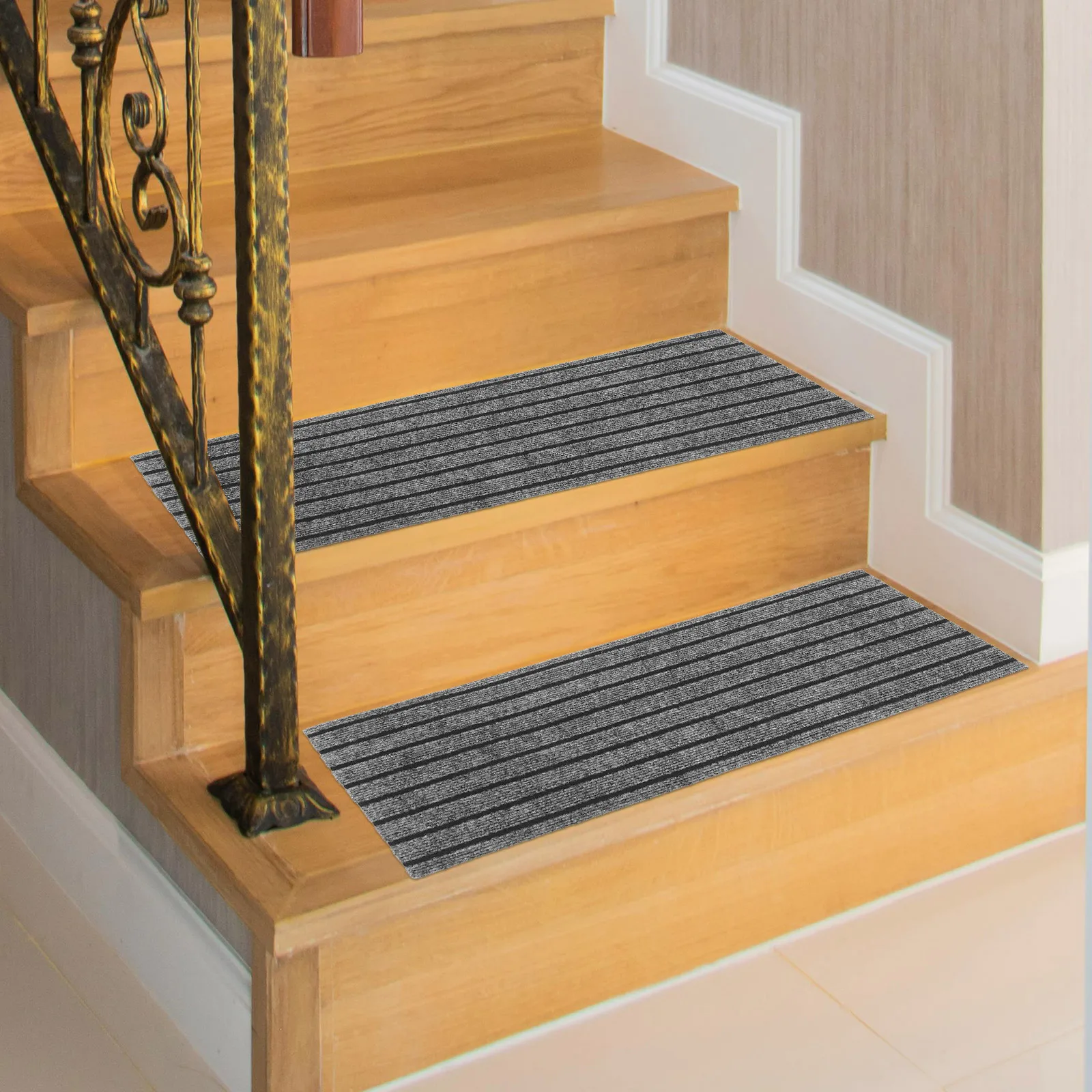 

Non-Slip Treads Carpet Floor Mat Household Step Pad Washable Polyester Spiral Staircase Friendly Noise Reduction Anti-S Rug