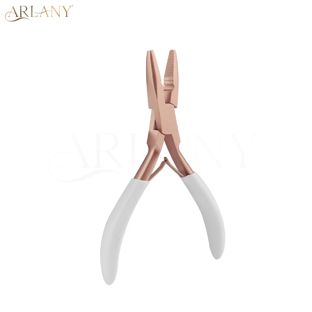 

ARLANY Hair Extension Pliers for Micro Beads with Anti-slip Handle Sewing Weft Extensions Hair Tinsel Micro Beads Rings Closer