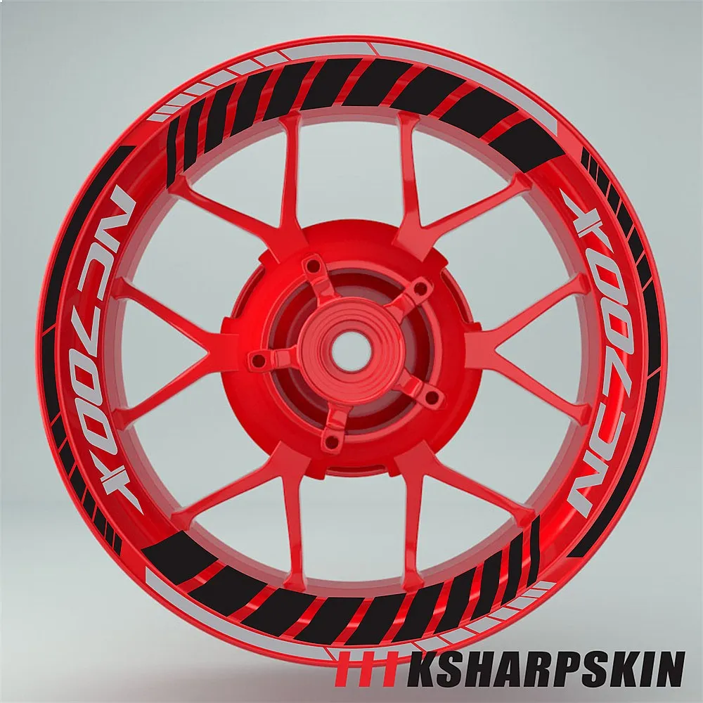 Multiple Color Motorcycle Tire Stickers Waterproof Wheel Logo Decals Stripe for HONDA NC700X