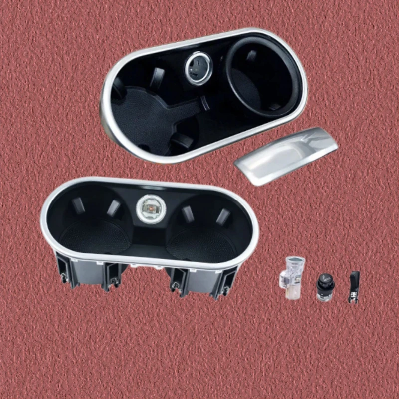Car Center Console Water Cup Holder Assembly Drink Holder Buckle Cigarette Lighter For Porsche Cayenne 7P5 958 92A 2011-2017