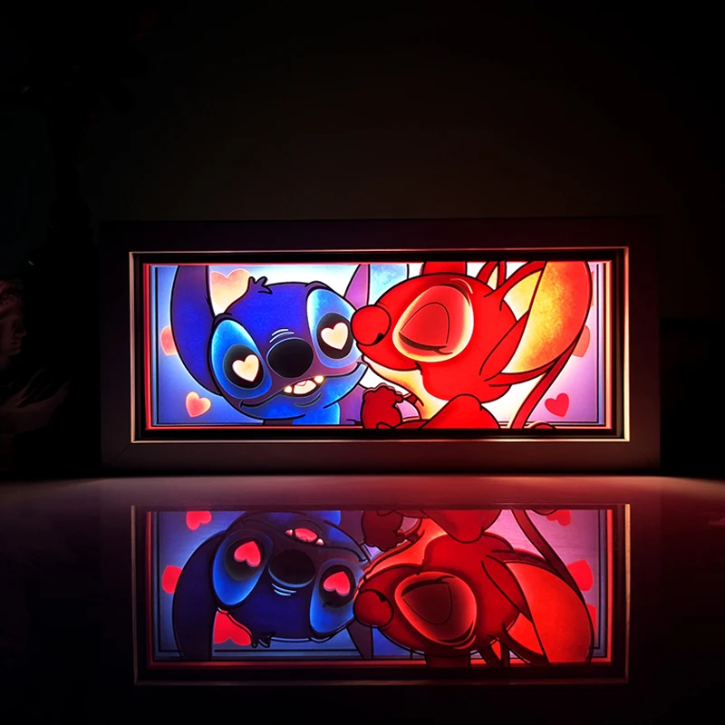 Bandai Anime-Serie, papierschnittenes Licht, Zimmer, Schlafzimmer, Nachtlicht, Fernbedienung, bunte Lichtbox, Atmosphärenlicht 7