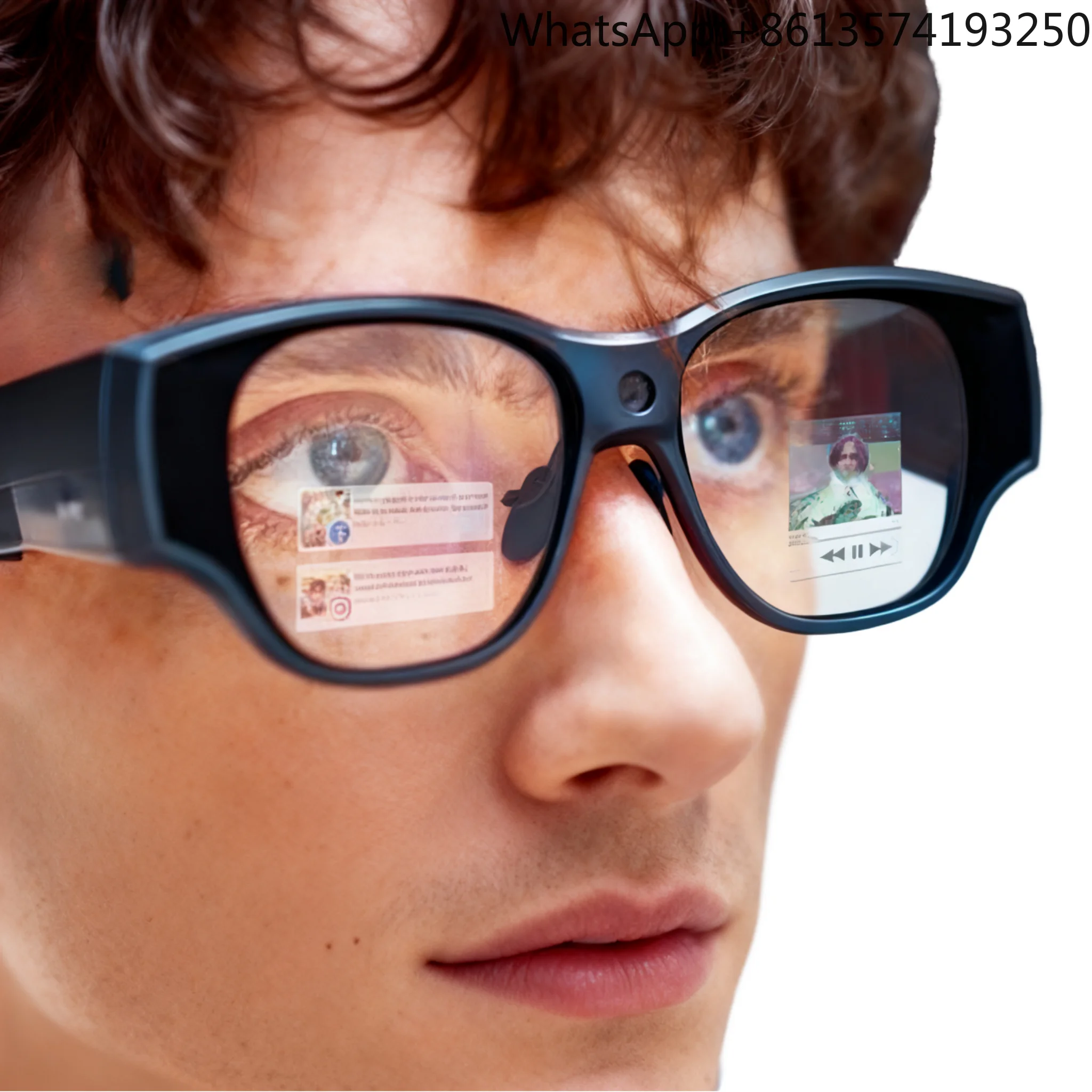 

AI AR Smart Glasses INMO AIR3 16MP 1080P OLED Screen Camera Open API SDK Independent Android 600nits GPS Magnetic Charging Voice