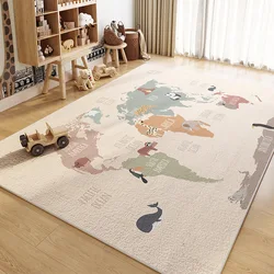 Baby crawling mat thickened crystal fleece baby living room home crawling mat folding unscented toddler floor mat