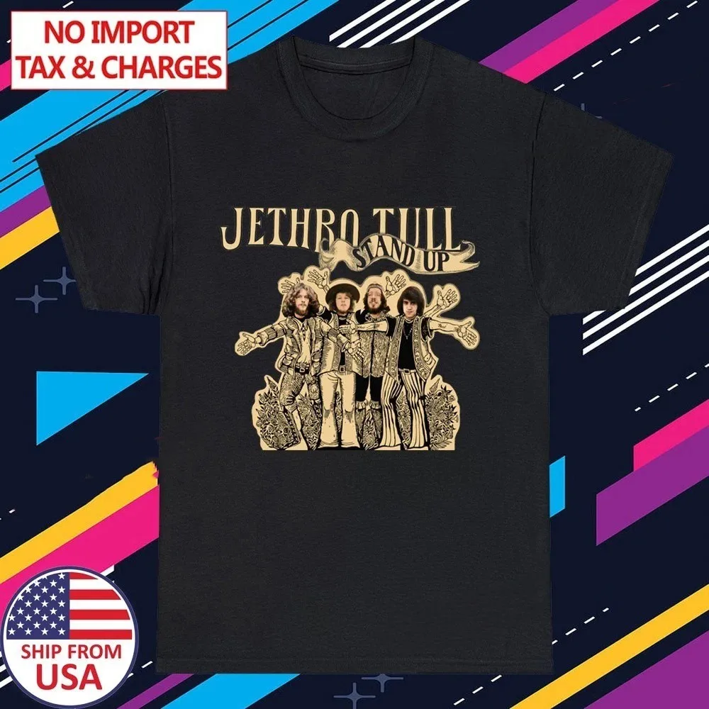 JETHRO TULL Stand Up Men's Black Size S-5XL T-shirt short sleeve BL2304