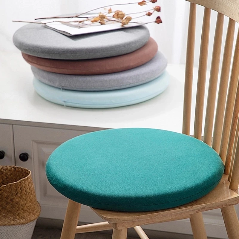 Coussin de siège en mousse à mémoire de forme, cadeau de noël, vert, rond et doux, pour Futon, chaise de bureau, siège de Bar, tabouret, 30/35/40/45cm