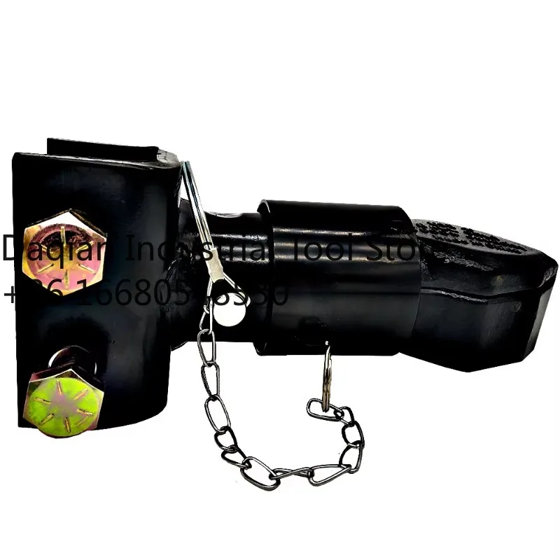 

5uiРегулируемая муфта для прицепа 2-5/16 дюймов, черная стальная шариковая муфта со штифтом для буксирной станции, вагонов и тросов