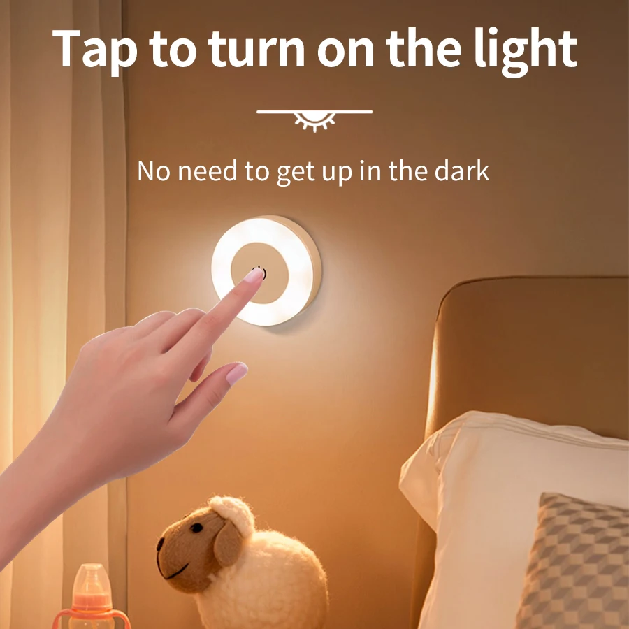 

New eye-care bedside lamp with dual charging options, wireless magnetic LED mood light, a must-have for bedrooms