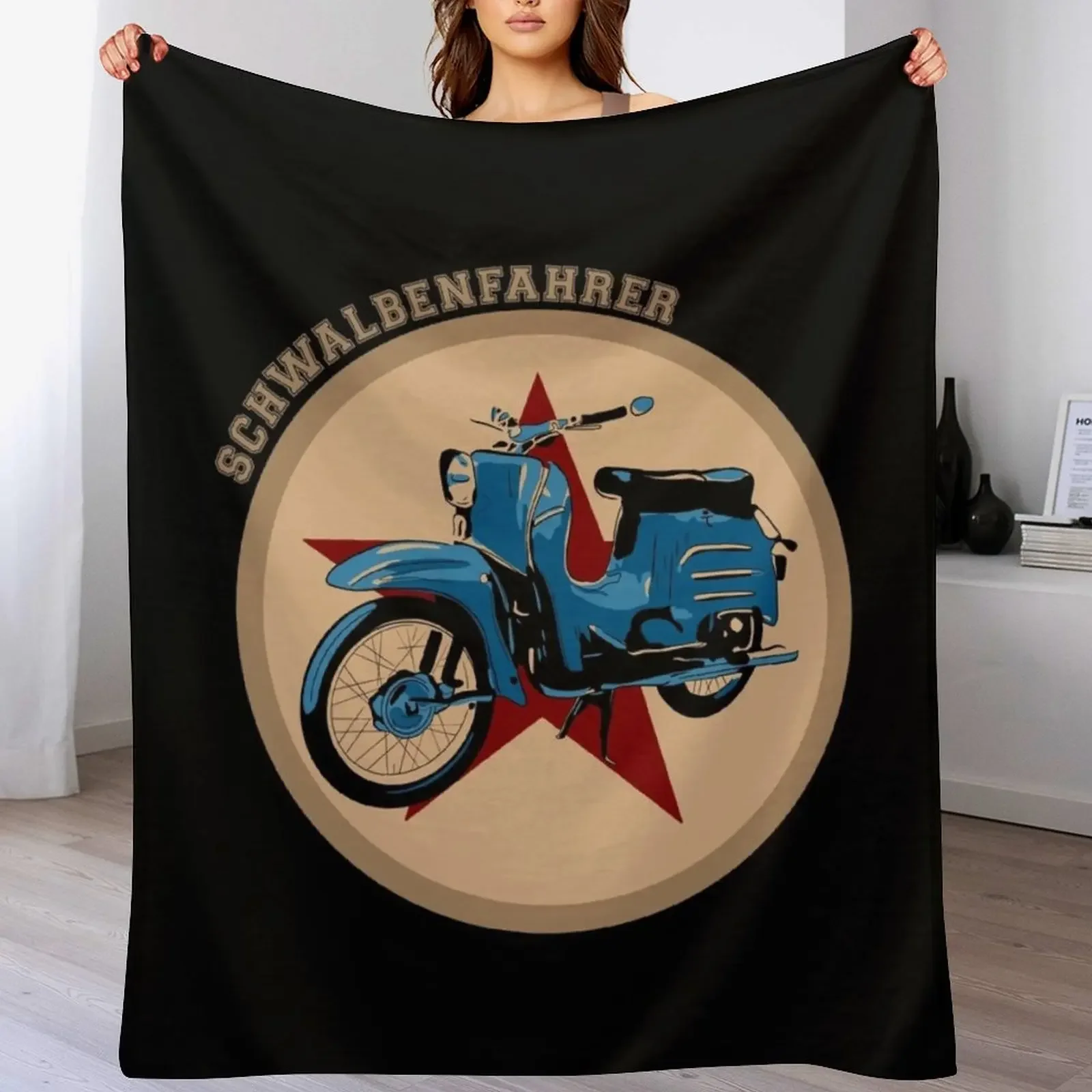 

Simson Schwalbe swallow driver gift Throw Blanket Lightweight Warm Blanket for Indoor Outdoor Use
