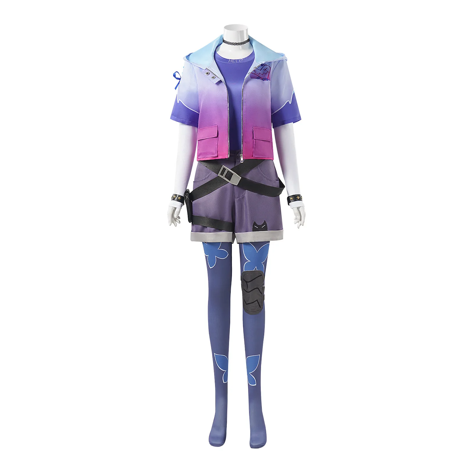 

Fearless Contract Cos Valorante CLOVE Twilight Butterfly Lilac Immortal Cosplay Tile Game Twilight Butterfly Cos