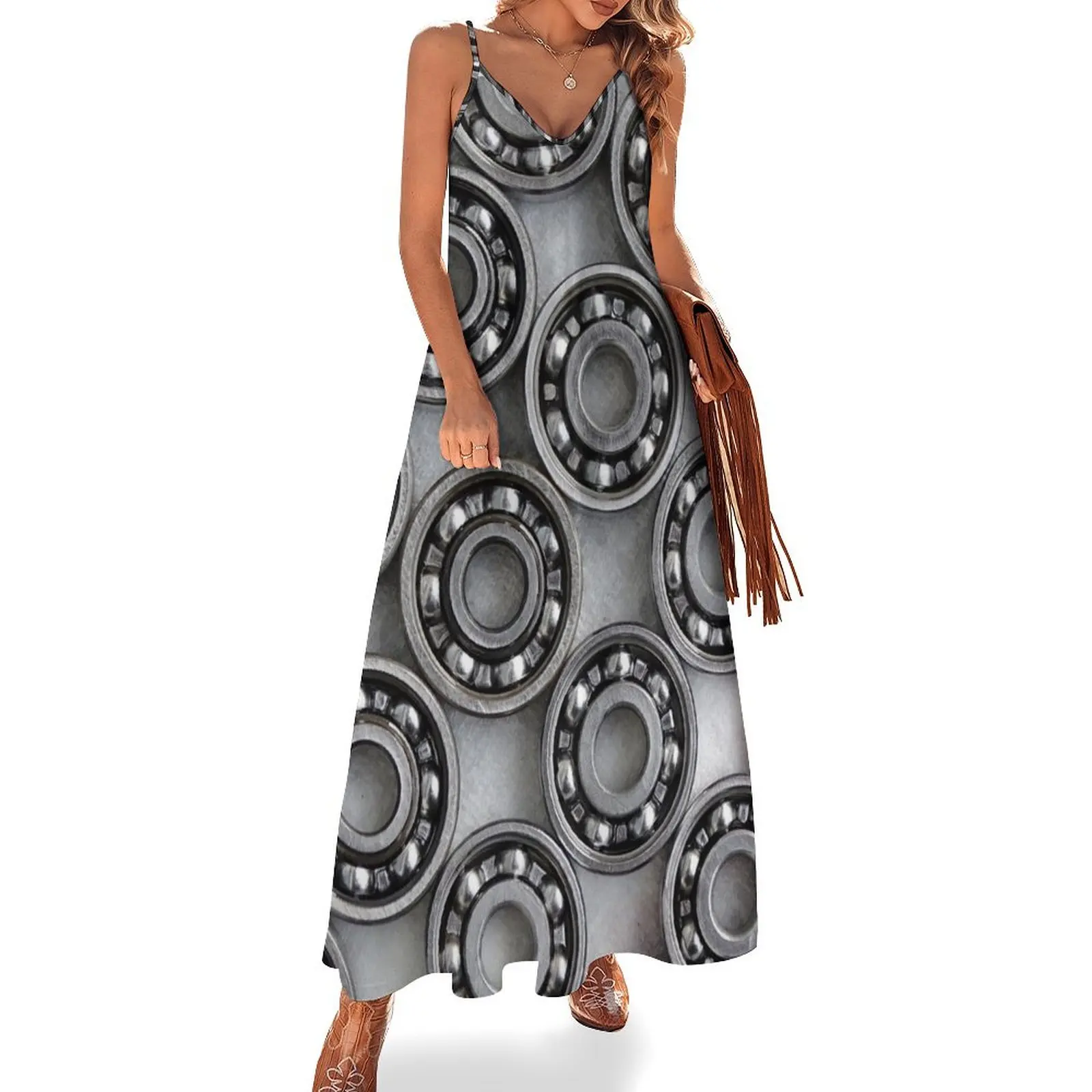 

Get Your Bearings Sleeveless Long Dress dress party evening elegant luxury celebrity summer dress women 2025