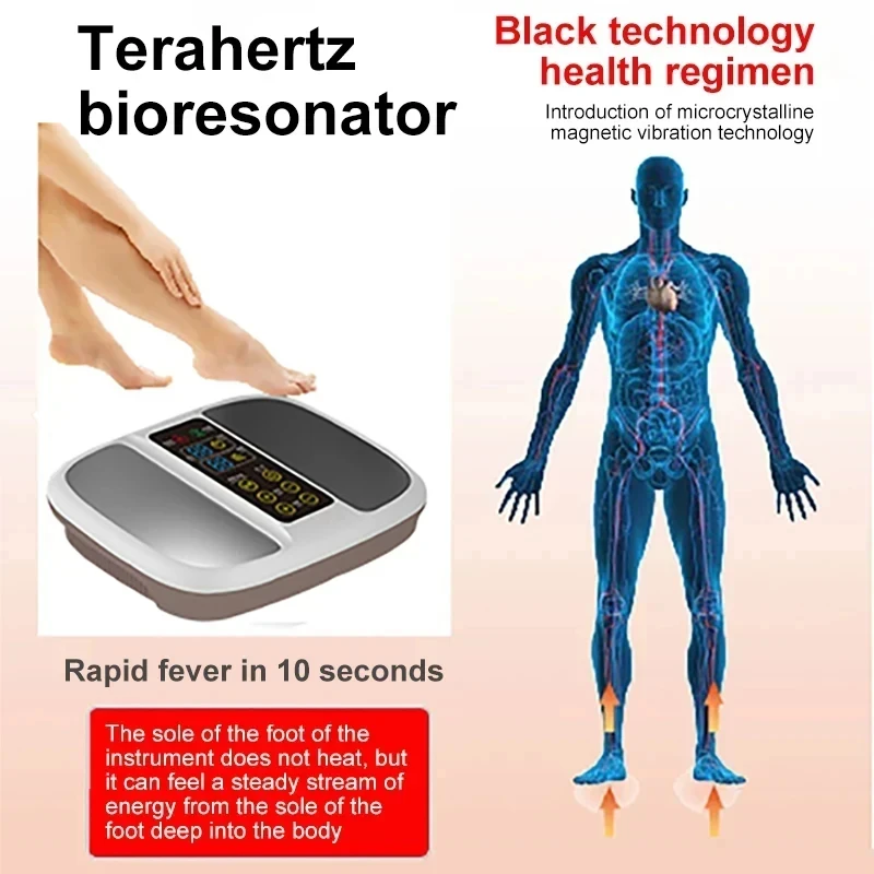 Terahertz para el cuidado de la salud en el hogar, masajeador de pies de acupuntura física, Onda de resonancia biológica, energía de calentamiento de pies