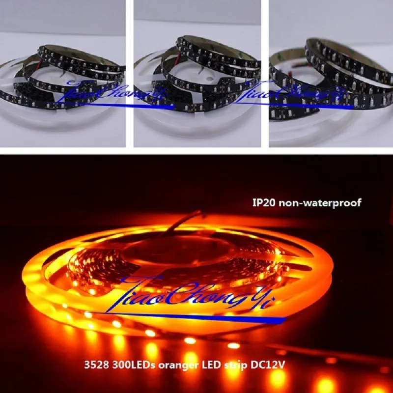 led strip light 3528 60leds/m Flexible LED light Tape DC12V Orange 1m-5m