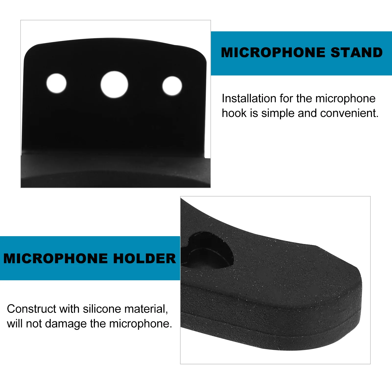 2 PCS Microfone Telescópico Gancho Suporte para Câmera Clipe de Parede Suporte de Rack de Ferro Forjado