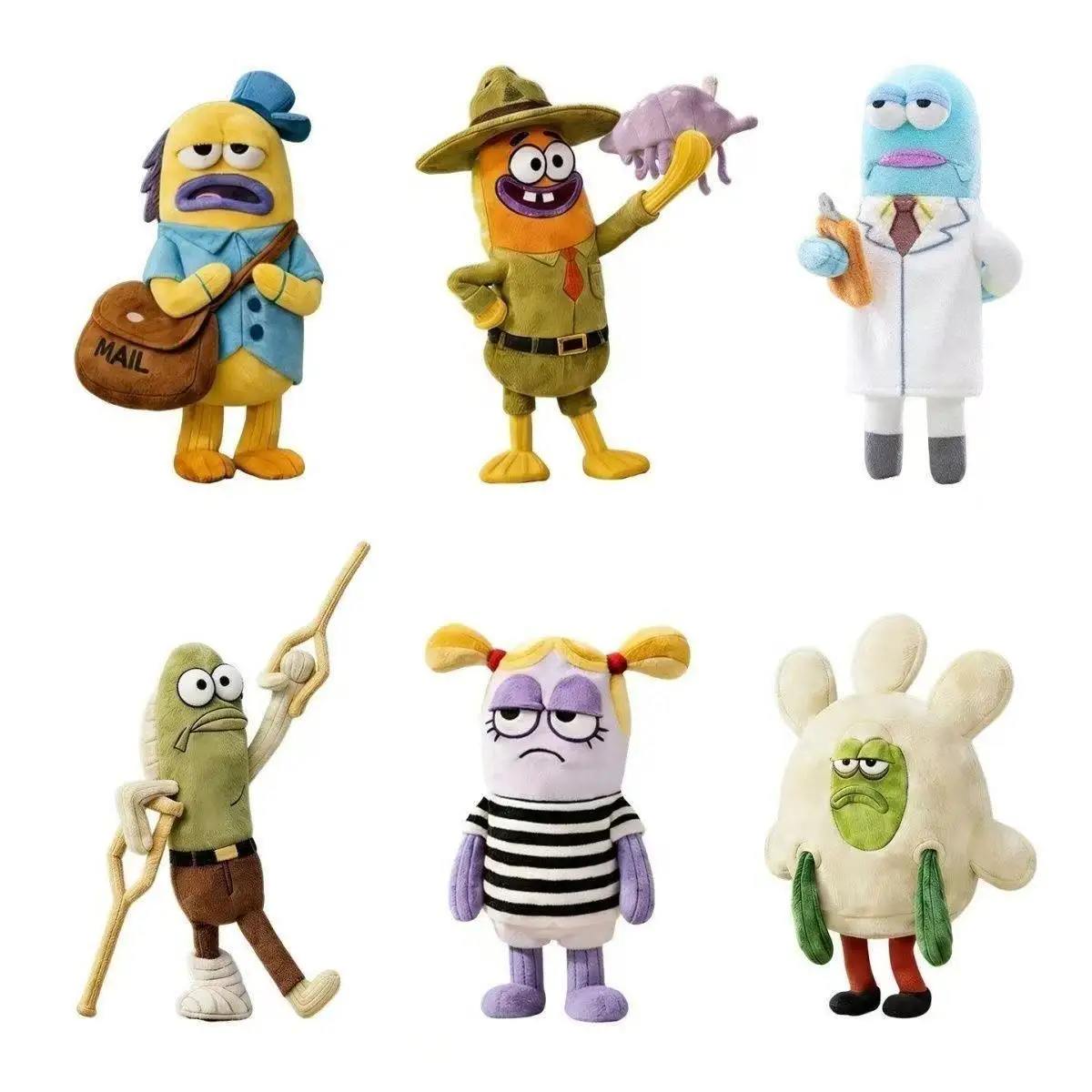 Bottom Buddies Serie 2 Plüschtiere Mystery Blind Box - Seltsame Figuren als Heimdekoration & Sammlerstück