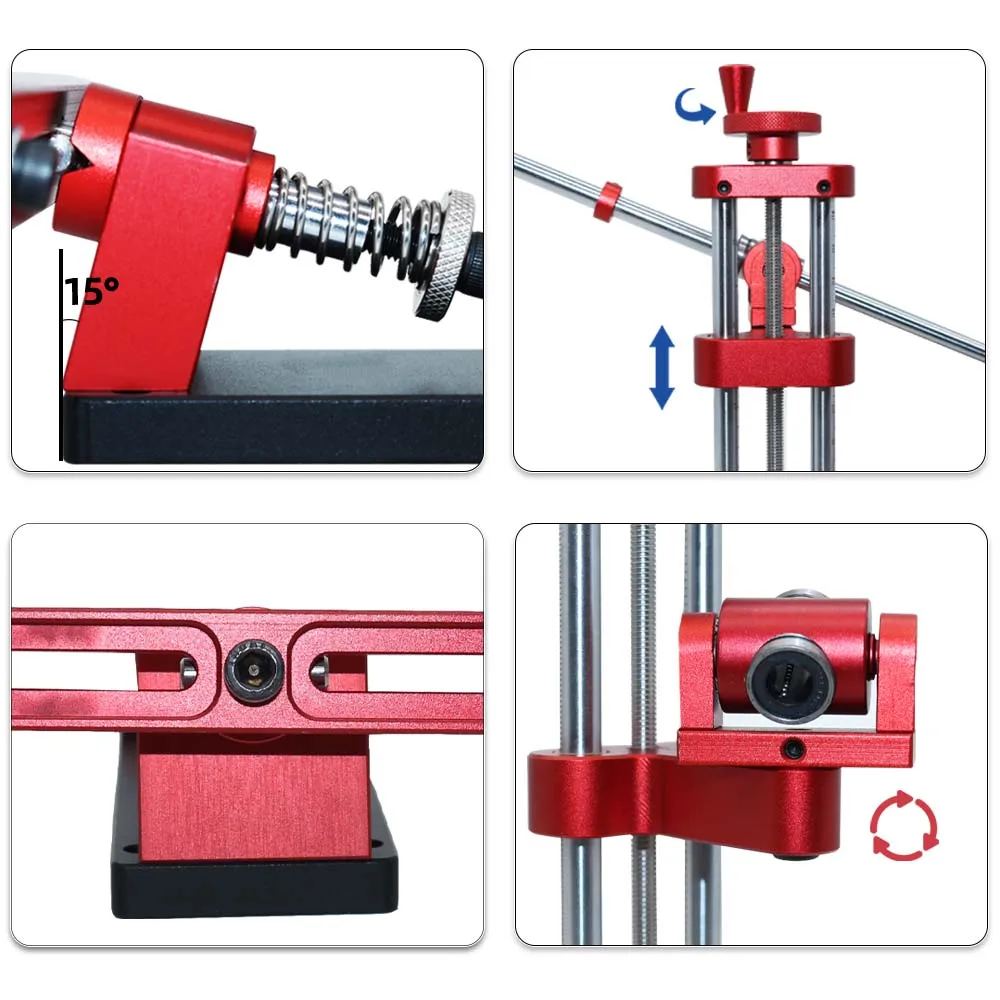 360 ° Rotation Flip Fest-Winkel Messer Schärfen Kit-Professionelle Messer Spitzer mit Whetstones-Schleif Holding System werkzeuge – Detail 7
