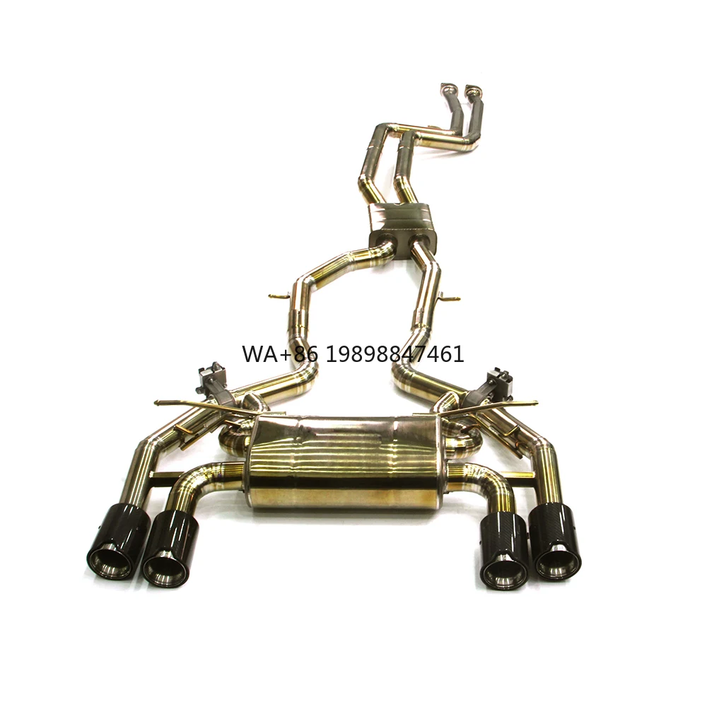 

Factory 3.0T Titanium Catback for BMW M2C/M2 Competition F87 2018-2023 Single Mid Pipe Escape Exhaust Stainless Steel Muffler