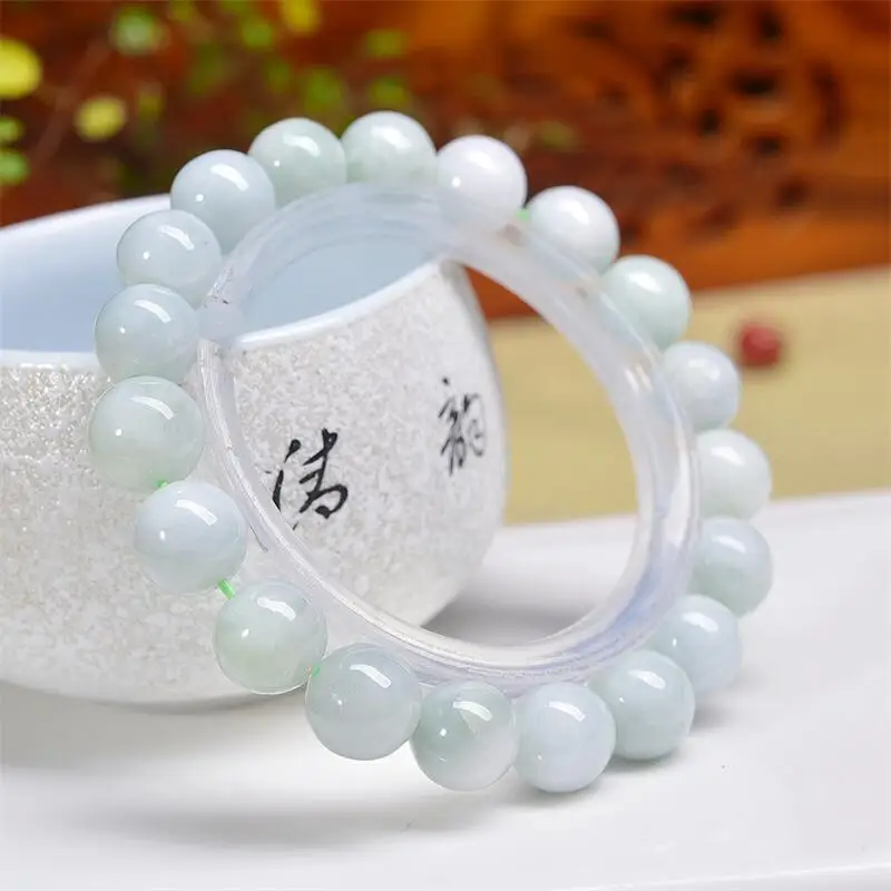 Pulseira de contas de jade natural artesanal cristal quartzo joias pulseira elástica presente de aniversário para crianças 1 peça