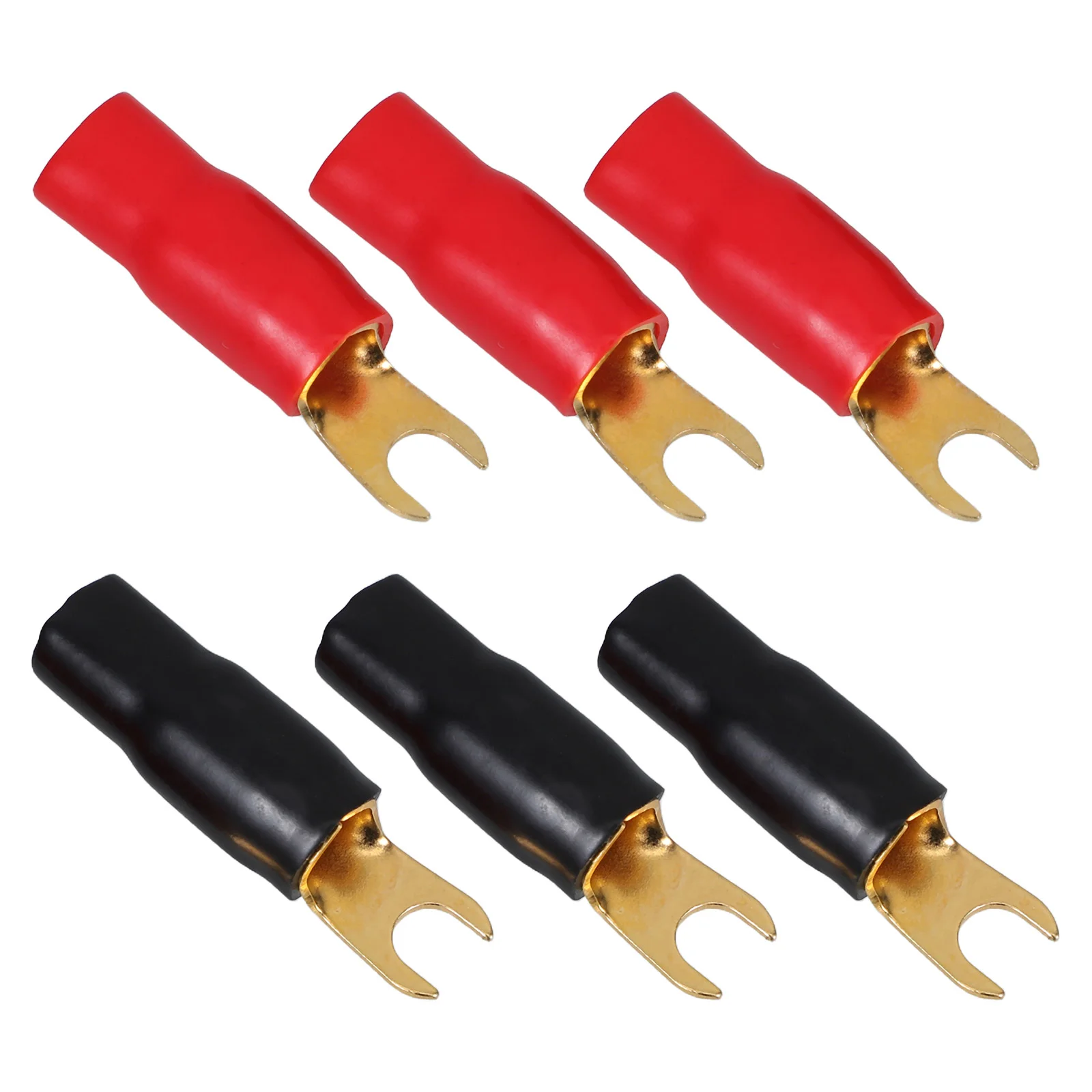 

3 Pairs Terminals Speaker Wire Connectors Spade Three Prong Power Cord Keyboard Switches Water Proof