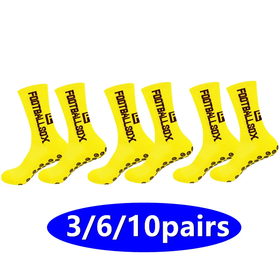 

3/6/10pairs Non Slip Grip Socks For Basketball Running Cushioned Towel Bottom Socks