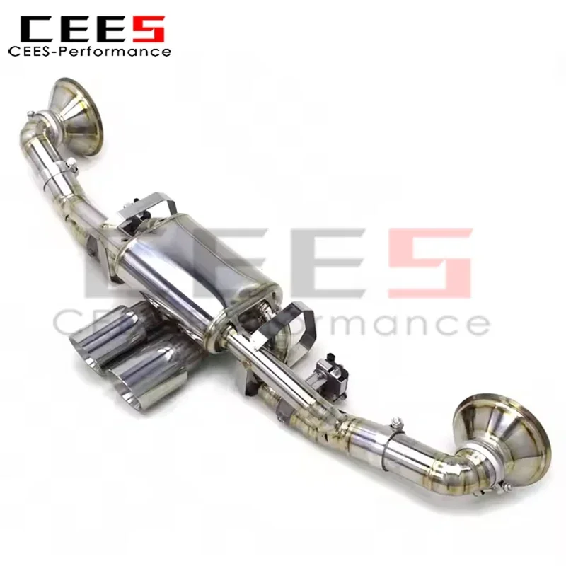 cees Tuning Catback Exhaust System for Porsche 911 992 GT3 4.0 2017-2024 Titanium Racing Escape Valvetronic Exhaust Pipe Muffler