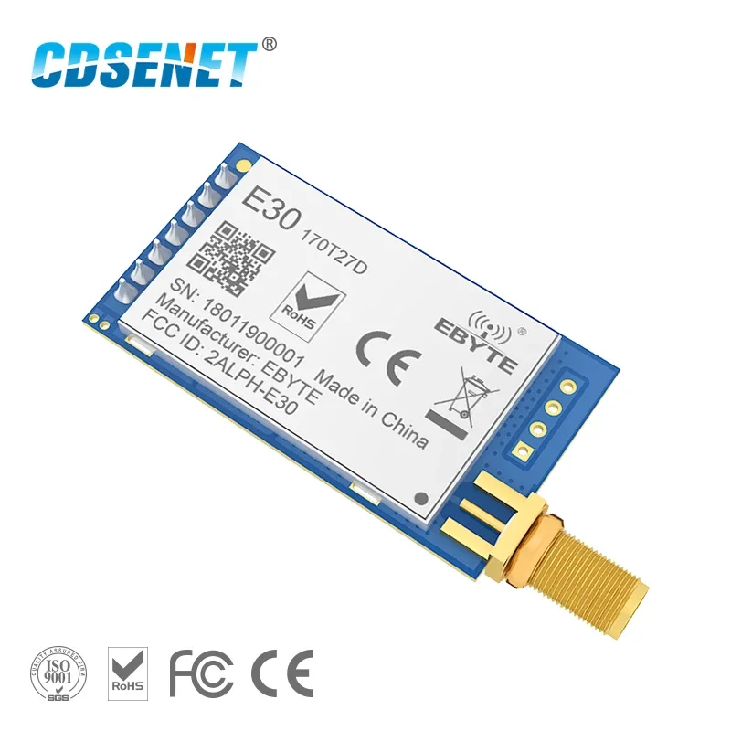 

Cojxu SI4463 Wireless rf Module 170MHz vhf Transceiver UART 500mw SMA Connector iot TCXO rf Transmitter Receiver E30-170T27D