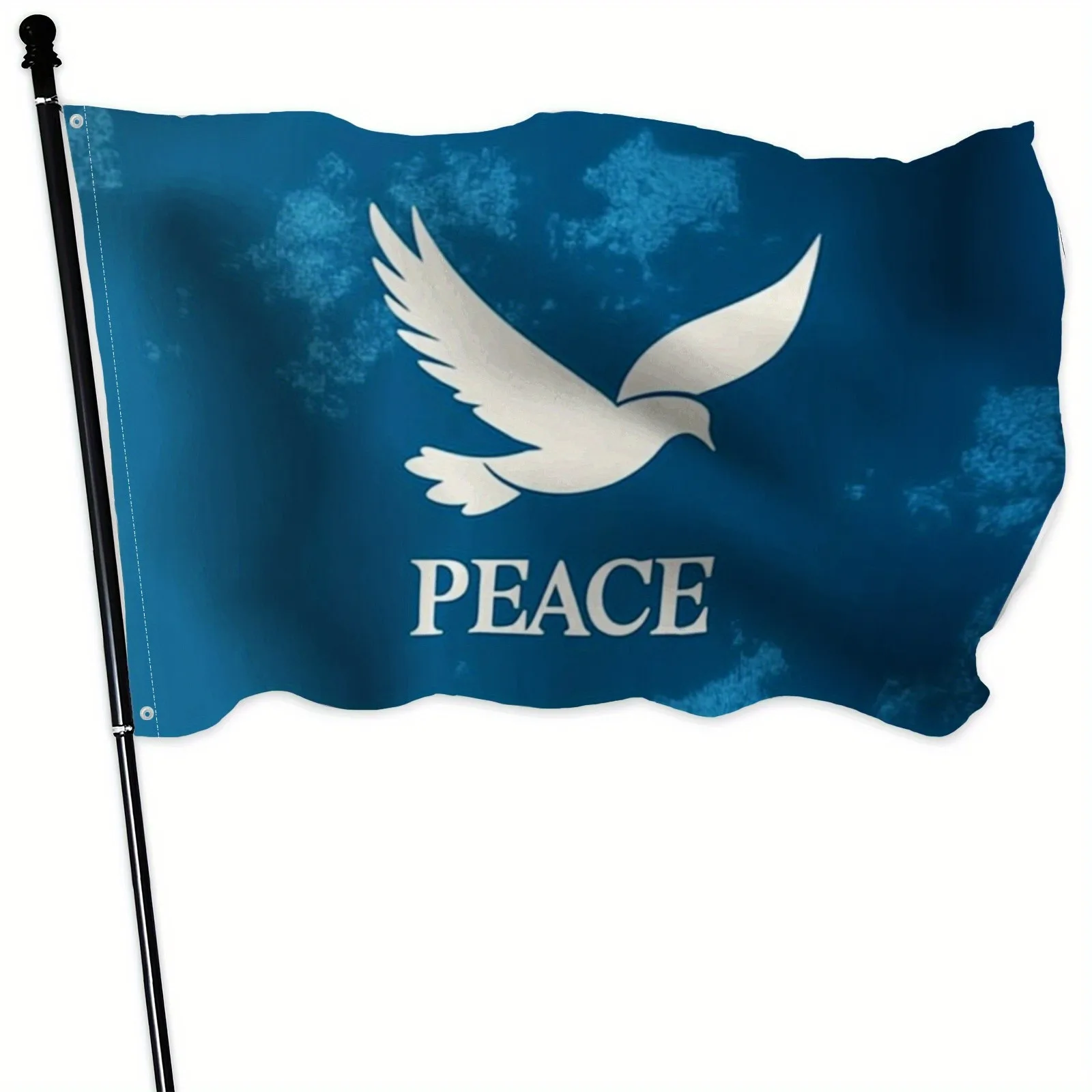 Peace Dove Garden Flag 2x3/3x5 Feet Blue White Polyester Outdoor Home Garden Decorative Flag