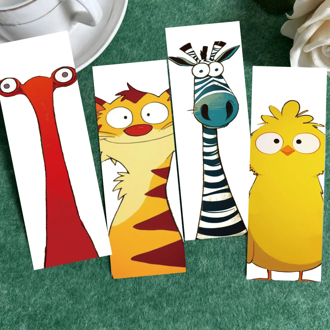 30pcs Funny Animal Bookmarks Students Creative Gifts DIY Page Bookmarks Cartoon Reading Pages Book Labeling Decoration