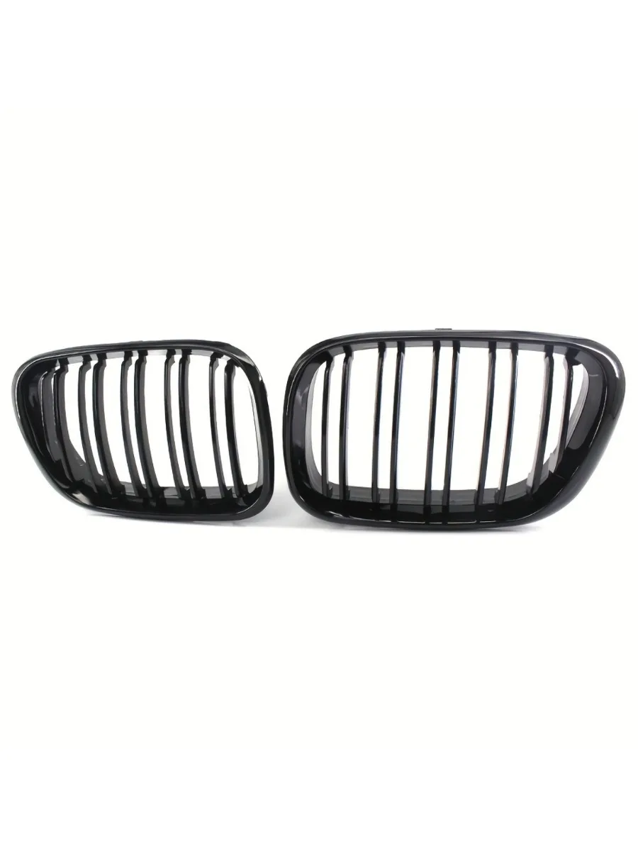 Glänzend schwarzes Paar Front-Kühlergrills für BMW X5 E53 1999 2000 2001 2002 2003 Pre-LCI Racing-Grill