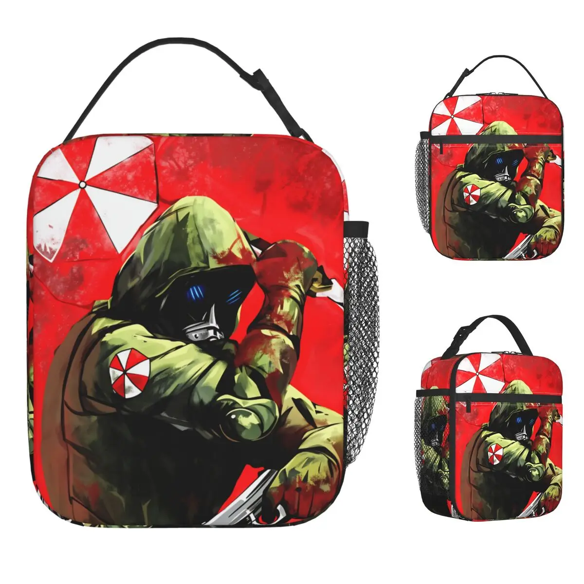 Game R-Resident E-Evil U-Umbrella Lunch Bag Vintage Lunch Box School Convenient Tote Food Bags For Girls Oxford Cooler Bag
