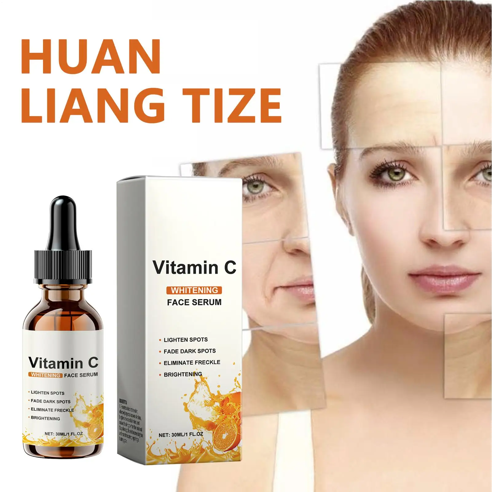 30ml vitamina c essência hidratante facial hidratante nutritivo líquido suavização clareamento da pele essência de cuidados faciais 30ml