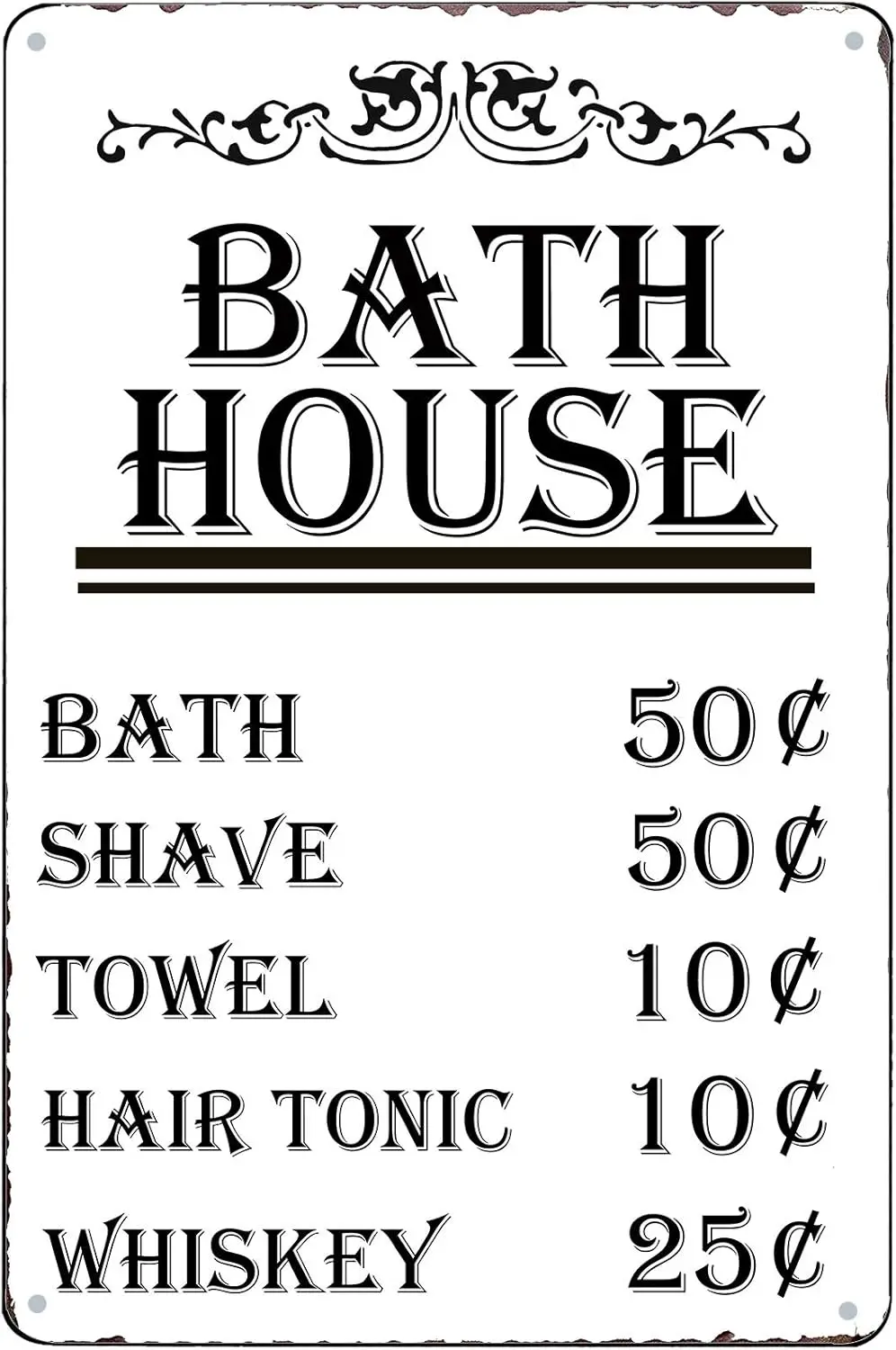 Funny Bath House Vintage Metal Tin Sign Shower Shave Towel Rustic Farmhouse Bathroom Decor Bathhouse Sign Country Home Decoratio