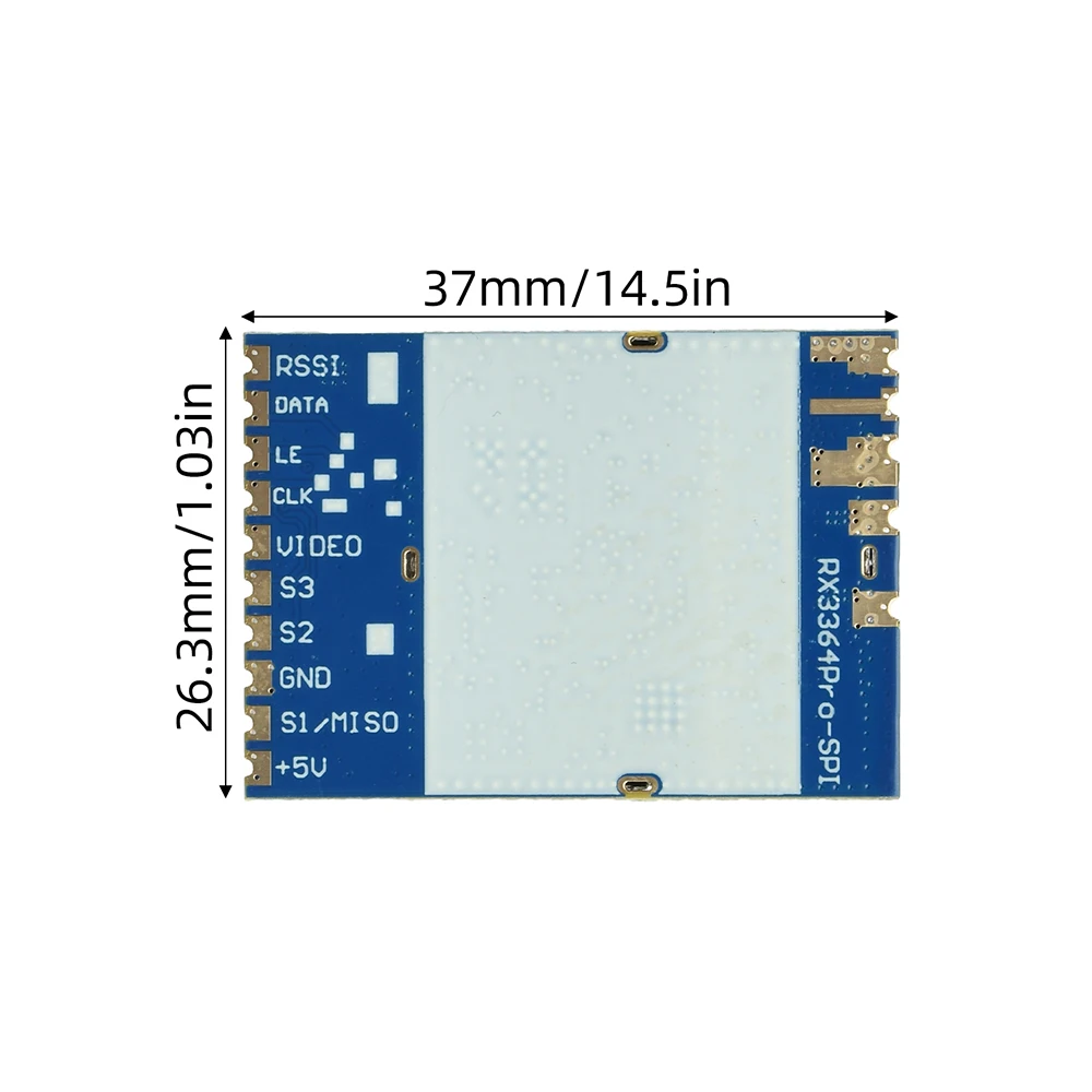 RX3364PRO-SPI FPV Video-Empfängermodul 3,3GHz Drahtlose Analoge Übertragung Hohe Empfindlichkeit Stabiles Signal für Drohnen-FPV – Detail 14