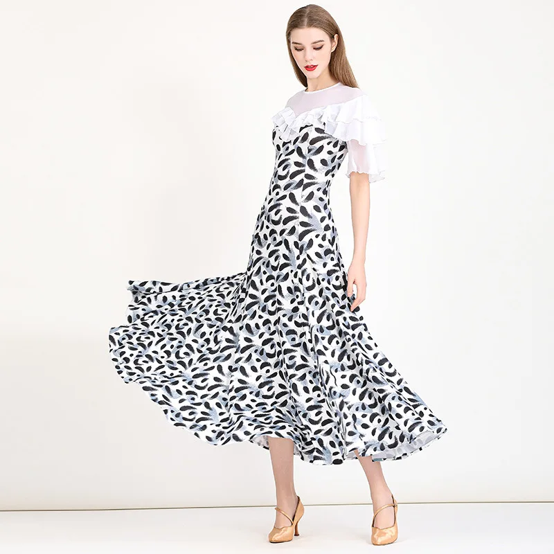 

2025 Modern Dance Dress Ballroom Dance Costume Ballroom Dance Waltz Costume Dress