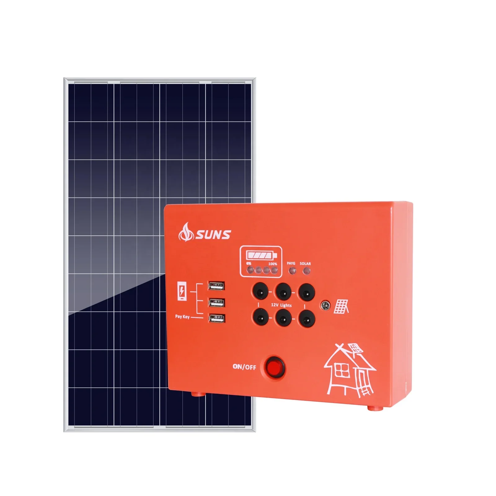 Factory direct sale high quality solar panel system kit complete 15W 20W home solar power energy system