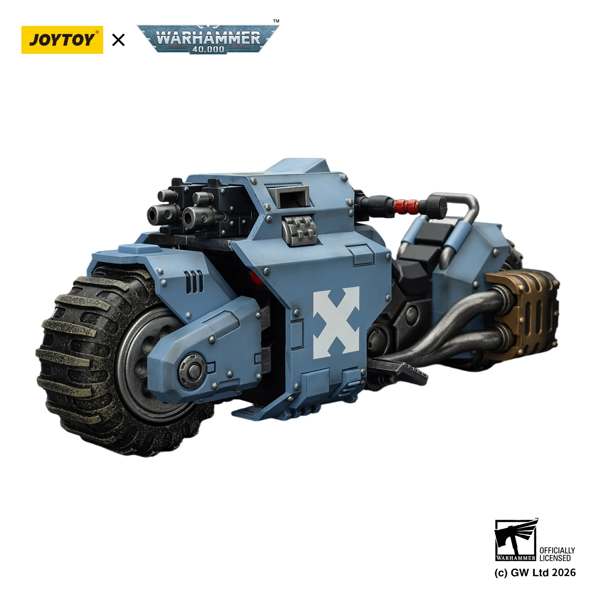 [IN STOCK]JOYTOY Warhammer 40K 1/18 Action Figure Raven Guard/Space Wolves/Blood Angels Raider-pattern Combat Bike 3PCS Model