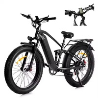 US EU Warehouse 250W 1500W E Bike Fat Tyre Electric Mountain Bicycle 48V 50 km/h Electric Fat Tire Bike 1000W for Delivery Food