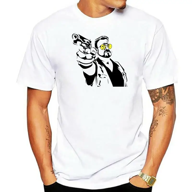 

Модная хлопковая футболка 2022, футболка Walter Gun Dude Sketch Jeff Abides, мужская и женская футболка в подарок