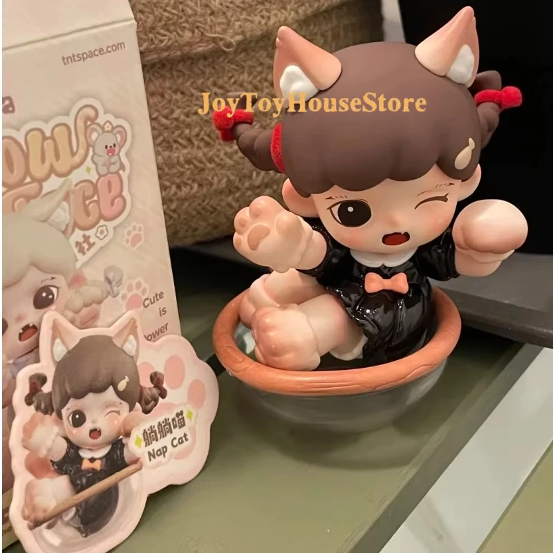 

New Genuine Baby Zoraa Meow Eat Face Series Blind Box Cute Figurines Collection Desktop Ornament Fashion Trend Gift