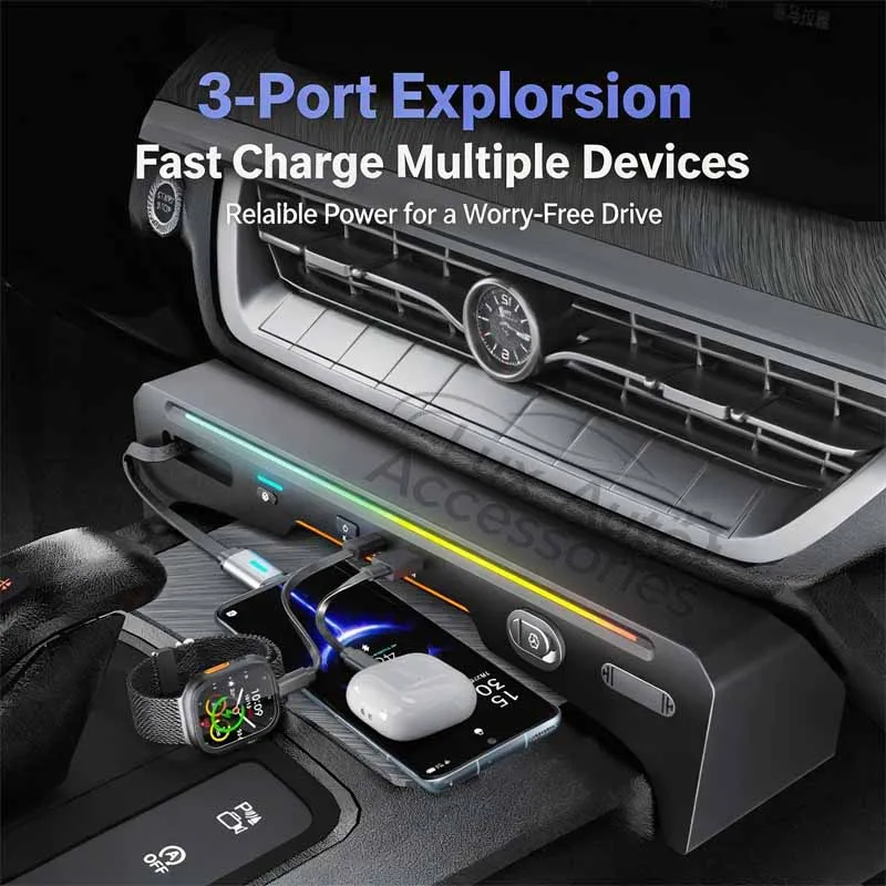 For Tank 500 Hi4-Z Hi4-T 22-26 Car Center Console Hub Fast Charger Aromatherapy Car Fragrance Interior Modification Accessories